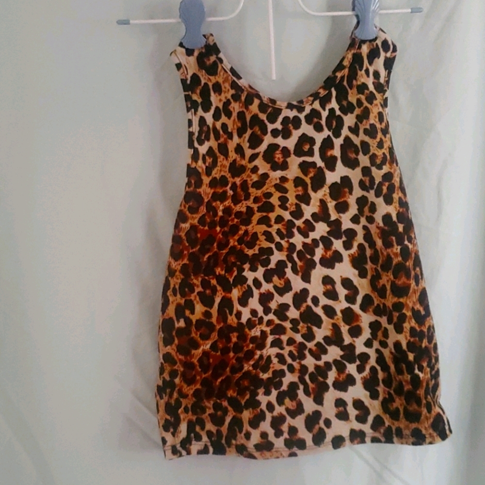 Leopard print crop top